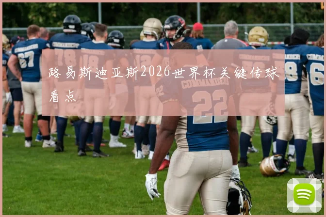 路易斯迪亚斯2026世界杯关键传球看点